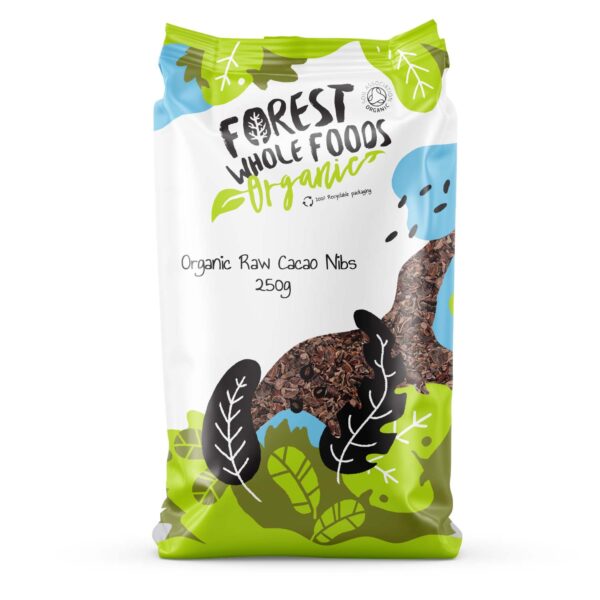 organic raw cacao nibs 250g