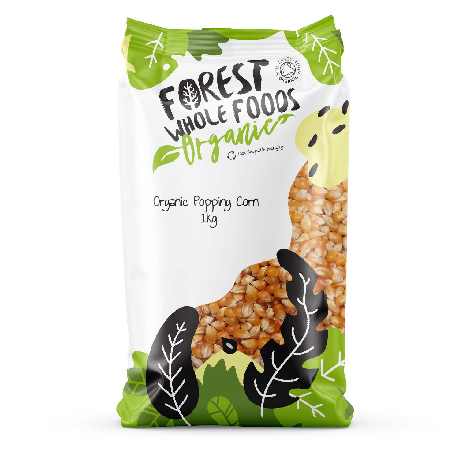 Organic outlet popping corn