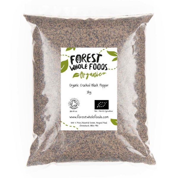 Organic Cracked Black Pepper 1kg