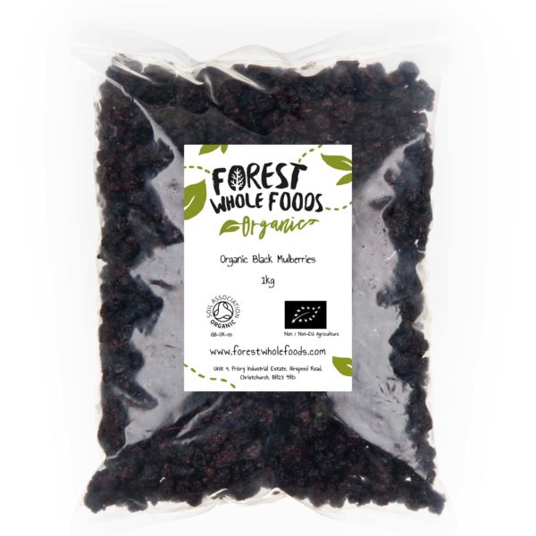 Organic Dried Black Mulberries 1kg