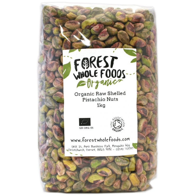 Organic Raw Pistachio Nuts (shelled) Forest Whole Foods