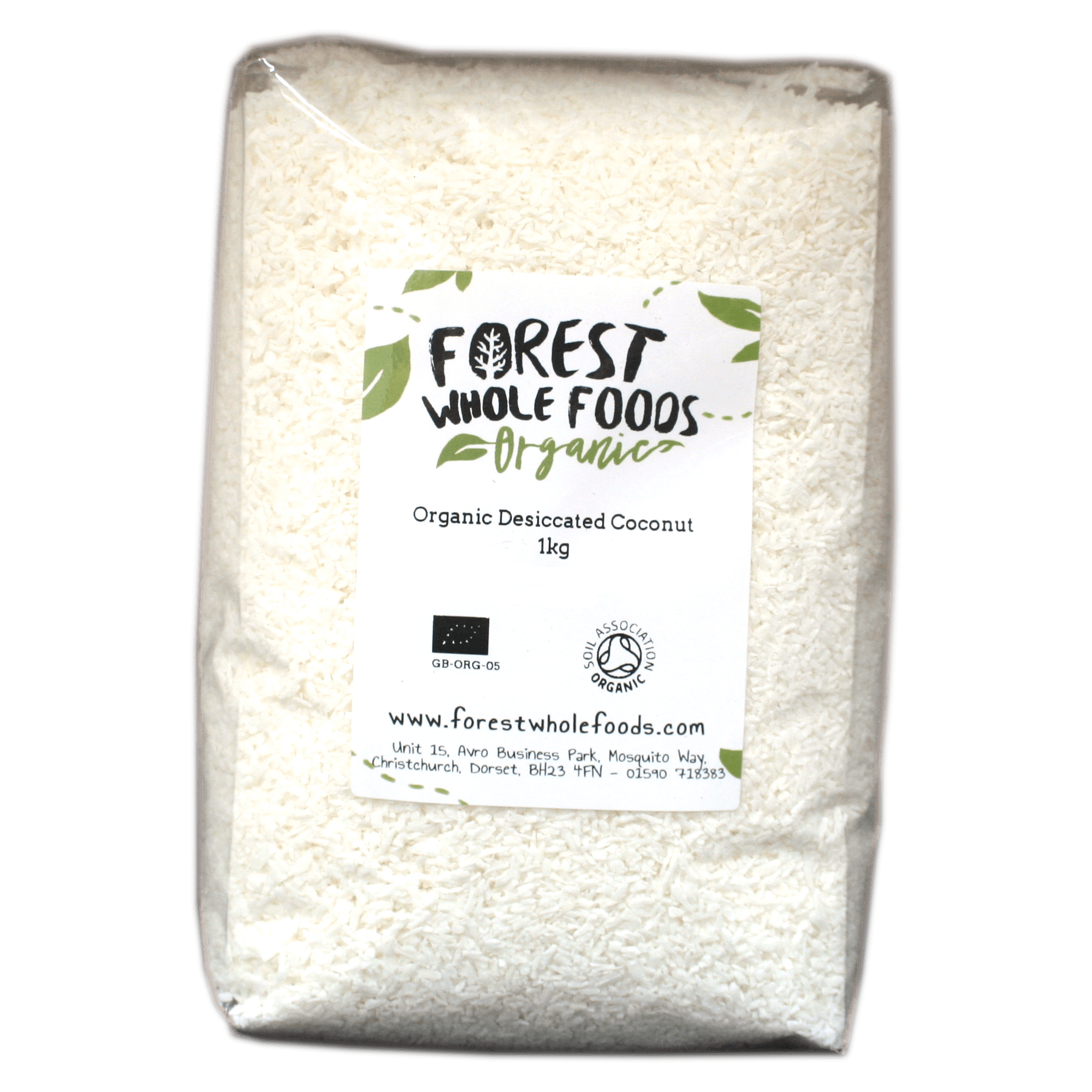 Organic desiccated coconut