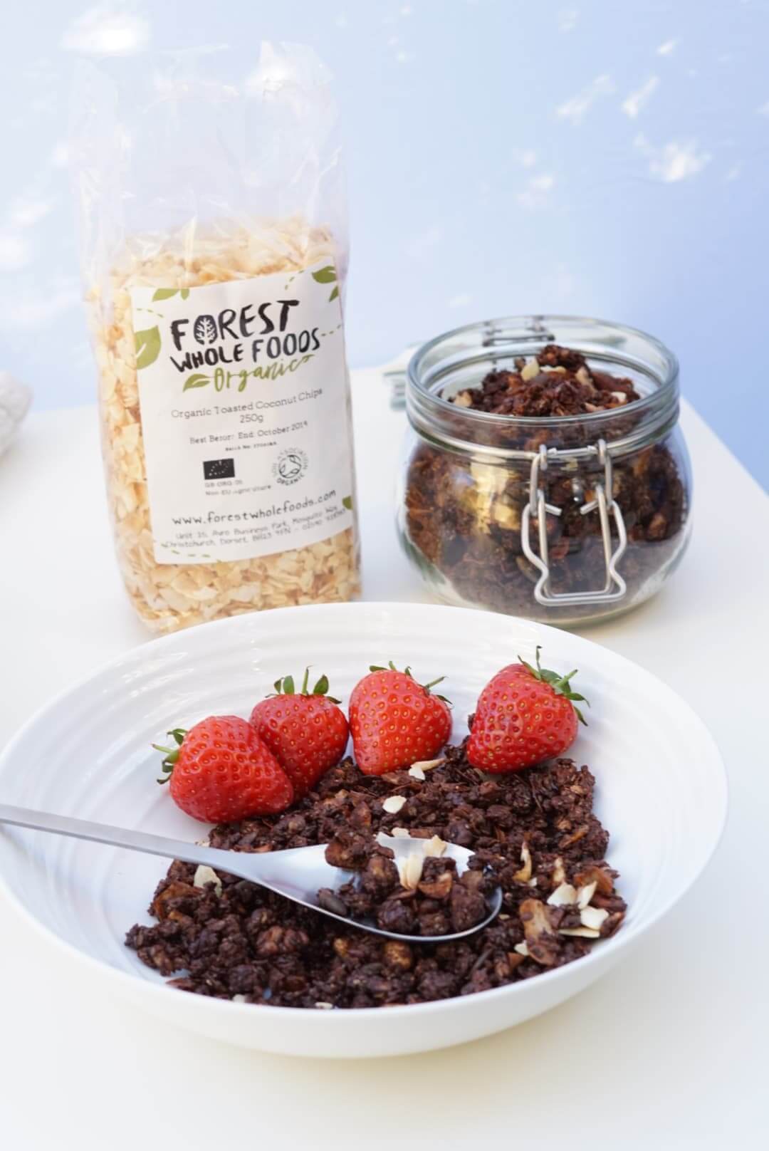 Chocolate Granola Recipe Organic Cocoa Powder Forest Whole Foods