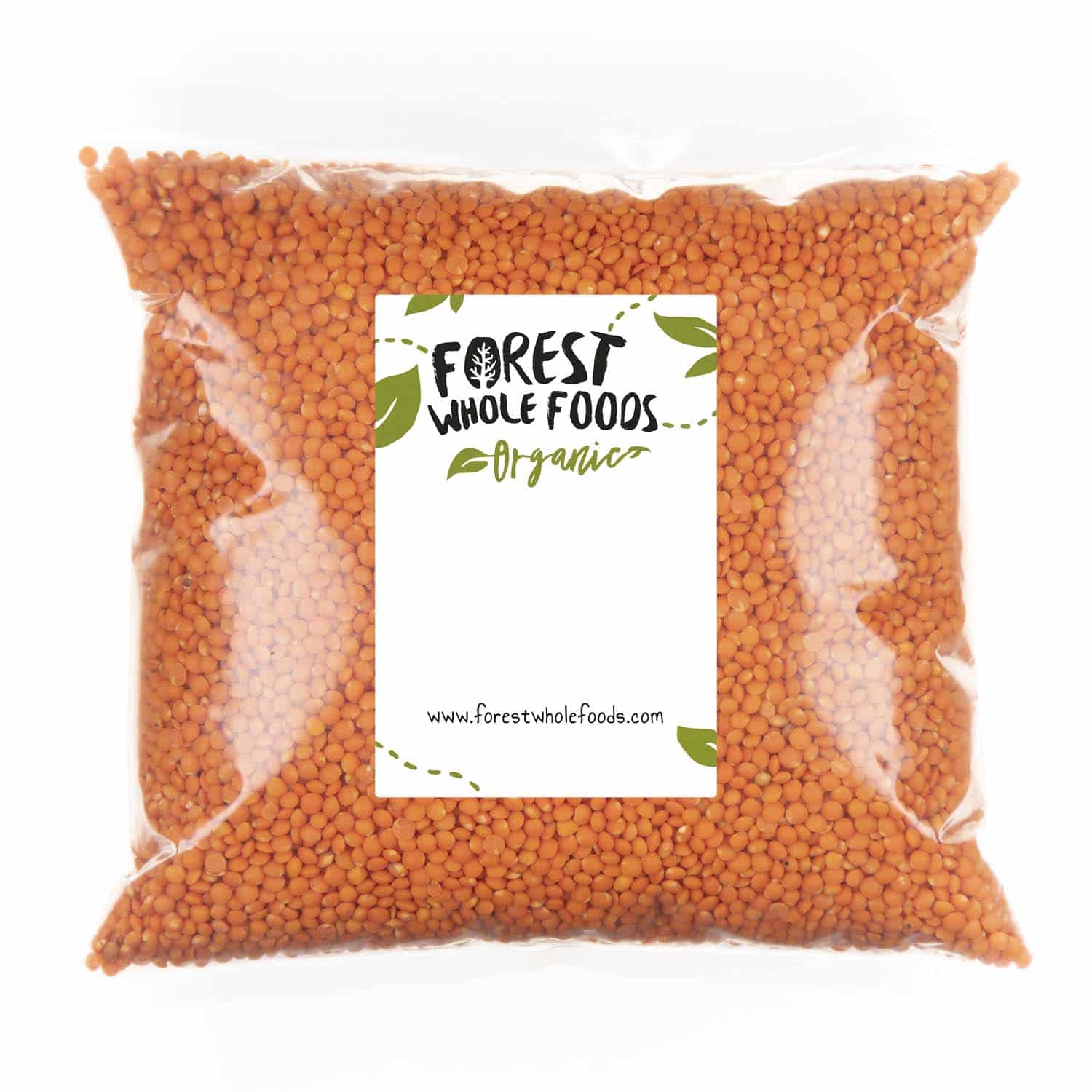 Organic Whole Red Lentils - Forest Whole Foods