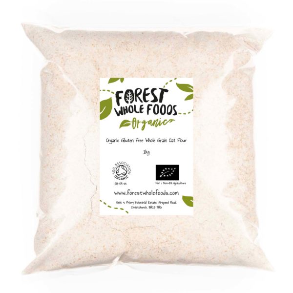 Organic Gluten Free Whole Grain Oat Flour 1kg