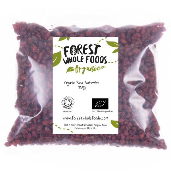 organic raw barberries 250g