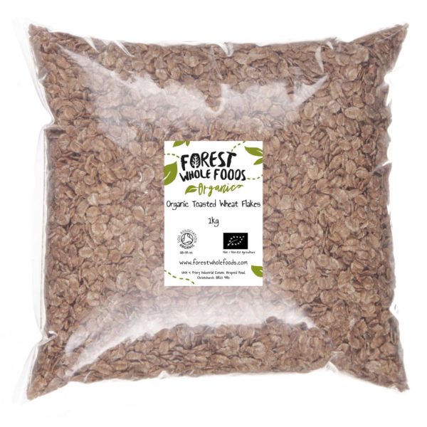 organic toasted wheat flakes 1kg