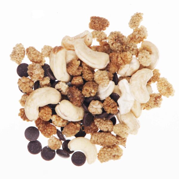Organic Dark Chocolate Mulberry and Cashew Trail Mix - Image 2