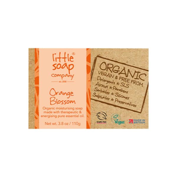 Little Soap Company Orange Blossom Organic Soap Bar 110g