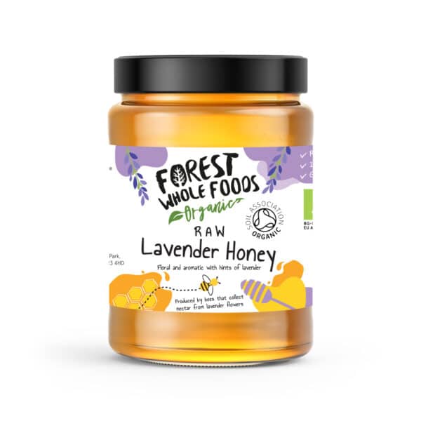 organic raw lavender honey