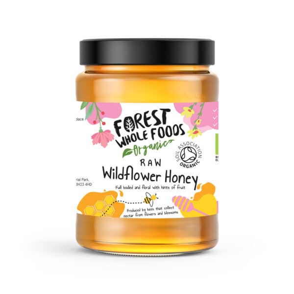 organic raw wildflower honey