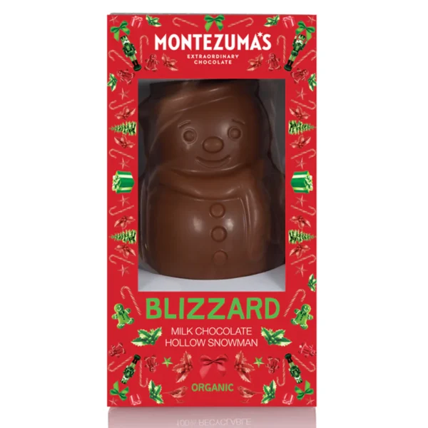 Montezumas Organic Milk Chocolate Snowman 75g *Reduced To Clear
