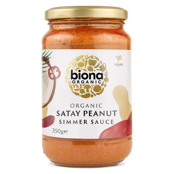 Biona Organic Satay Spicy Peanut Simmer Sauce 350g