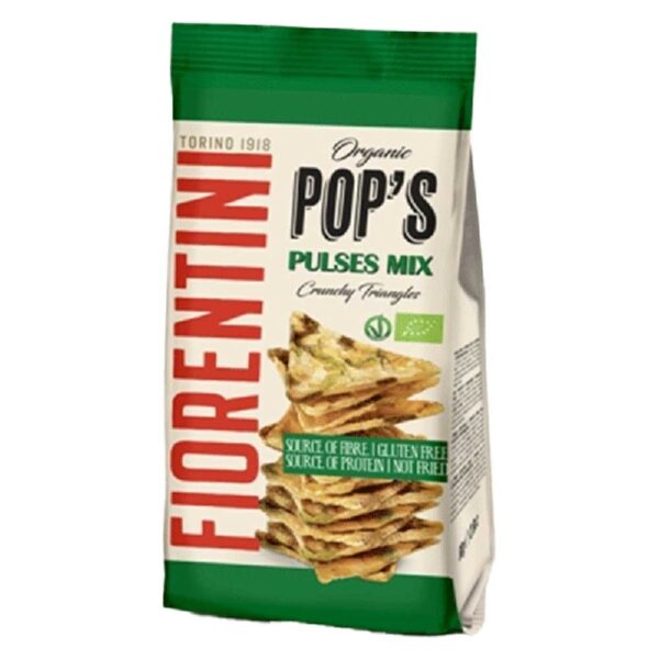 Fiorentini Organic Pops Pulses Crunchy Triangles 80g