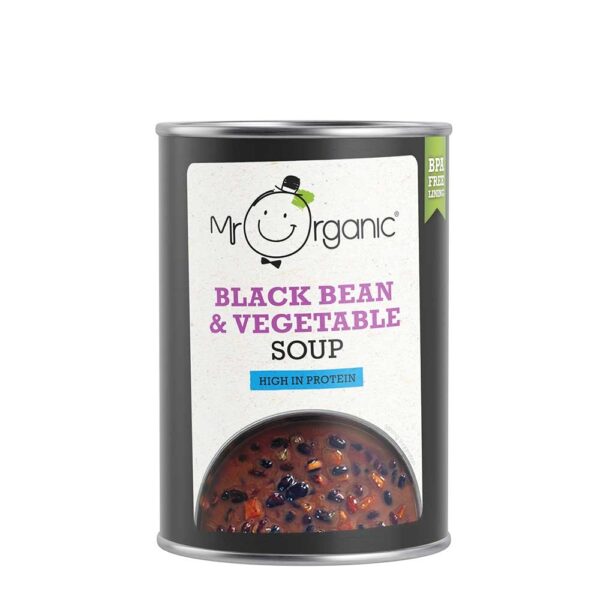 Mr Organic Organic Black Bean Vegetable Soup 400g