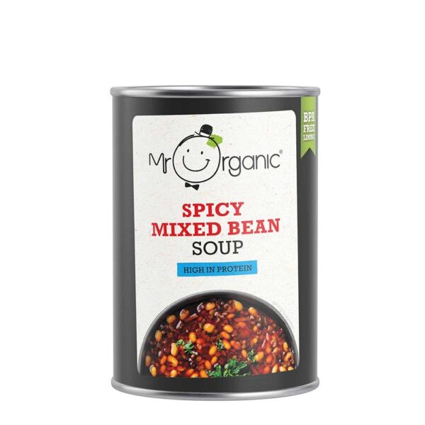 Mr Organic Organic Spicy Mixed Bean Soup 400g
