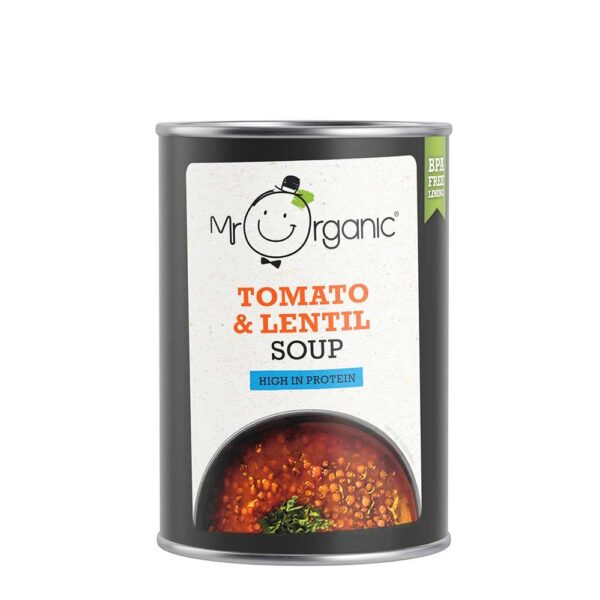 Mr Organic Organic Tomato & Lentil Soup 400g