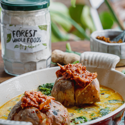 tandoori baked potato curry recipe