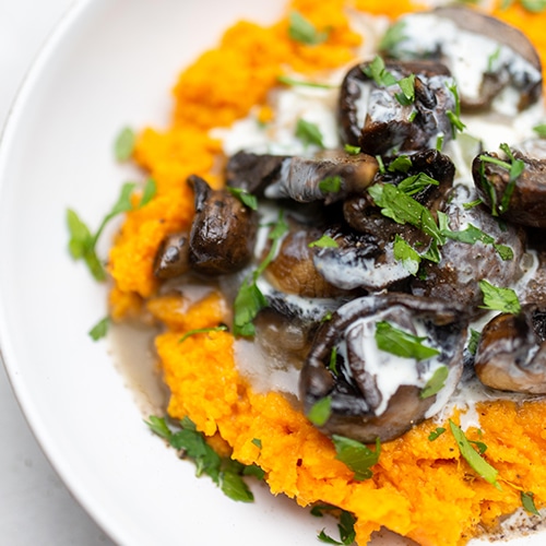 CREAMY PORCINI MUSHROOM STEW