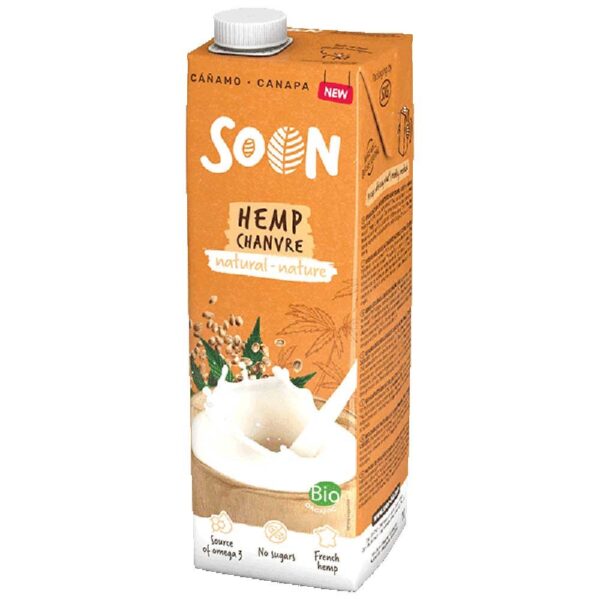 Soon Organic Hemp Milk - Unsweetened 1l