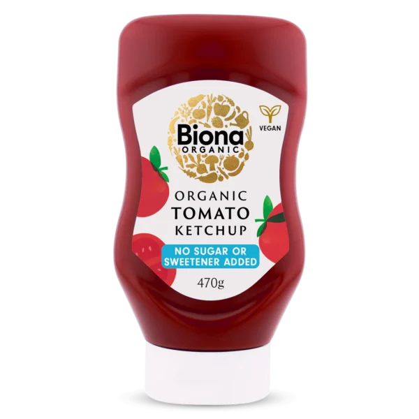 Biona Organic Tomato Ketchup Sauce No Added Sugar 560g