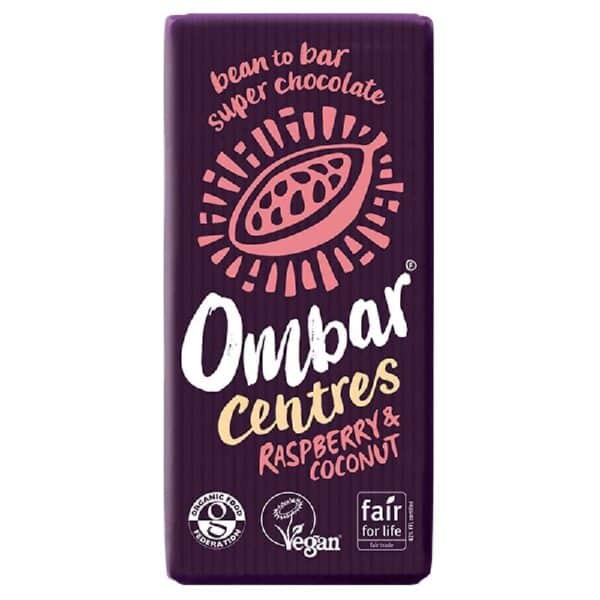 Ombar Centres Raspberry & Coconut Chocolate 70g
