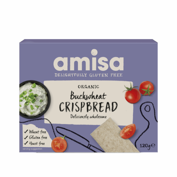 Amisa Organic Gluten Free Buckwheat Crispbread 120g