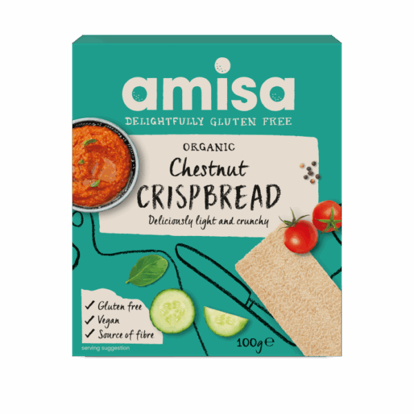 Amisa Organic Gluten Free Chestnut Crispbread 100g