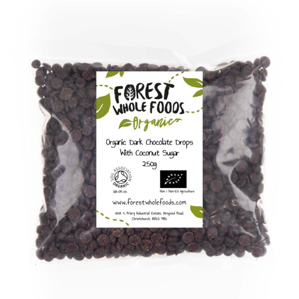 Organic Dark Chocolate Drops With Coconut Sugar 250g