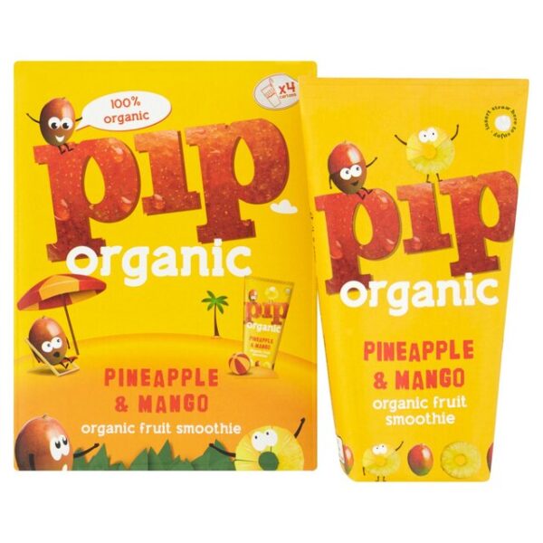Pip Organic Pineapple & Mango Smoothie 180ml x 4