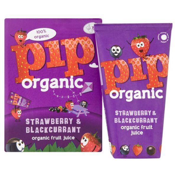 Pip Organic Strawberry & Blackcurrant Fruit Juice 180ml