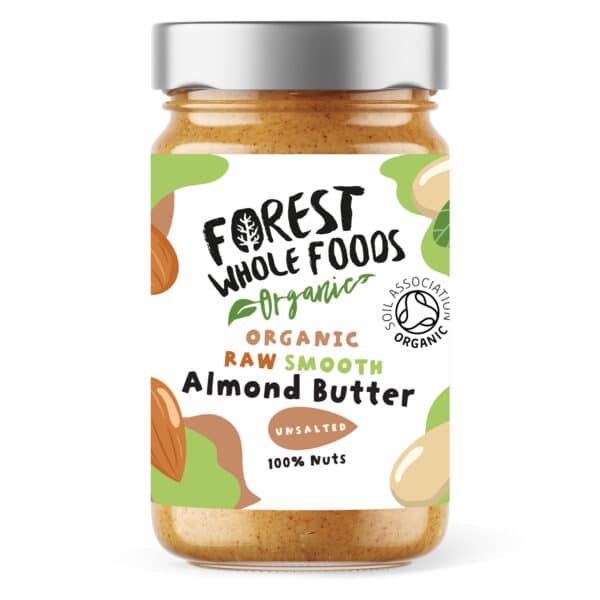 organic raw smooth almond butter 500g