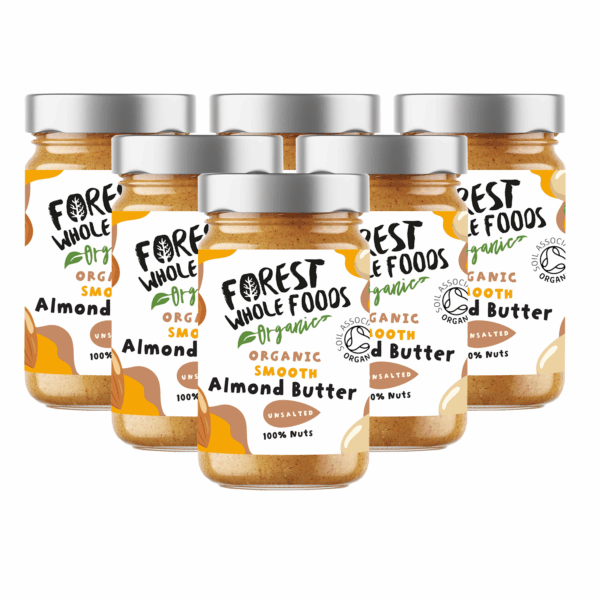 organic smooth roasted almond butter 500g x 6