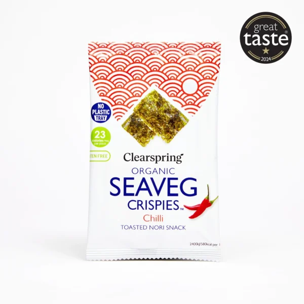 Organic Seaveg Crispies - Chilli (Crispy Seaweed Thins) 4g