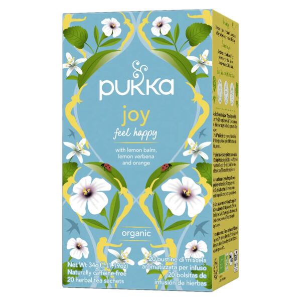 Pukka Organic Joy Lemon Balm Lemon Verbena & Orange Tea 20 Tea Bags