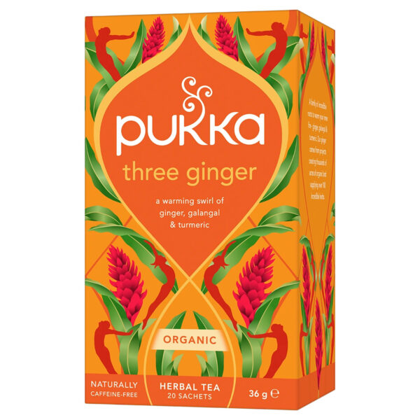 Pukka Organic Three Ginger Tea 20 Tea Bags