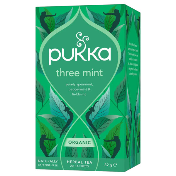 Pukka Organic Three Mint Tea 20 Tea Bags