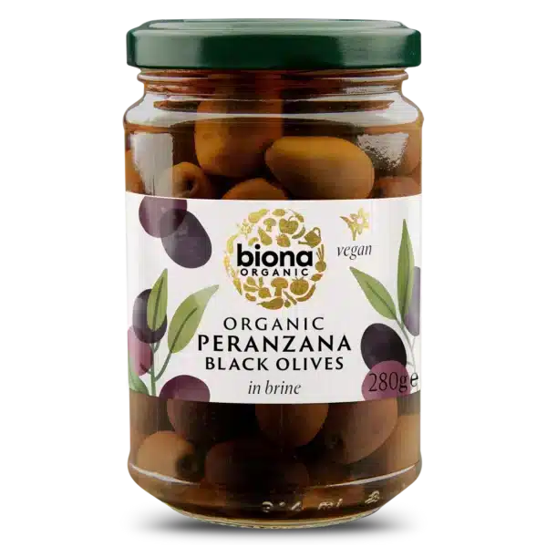 Biona Organic Peranzana Black Olives 280g