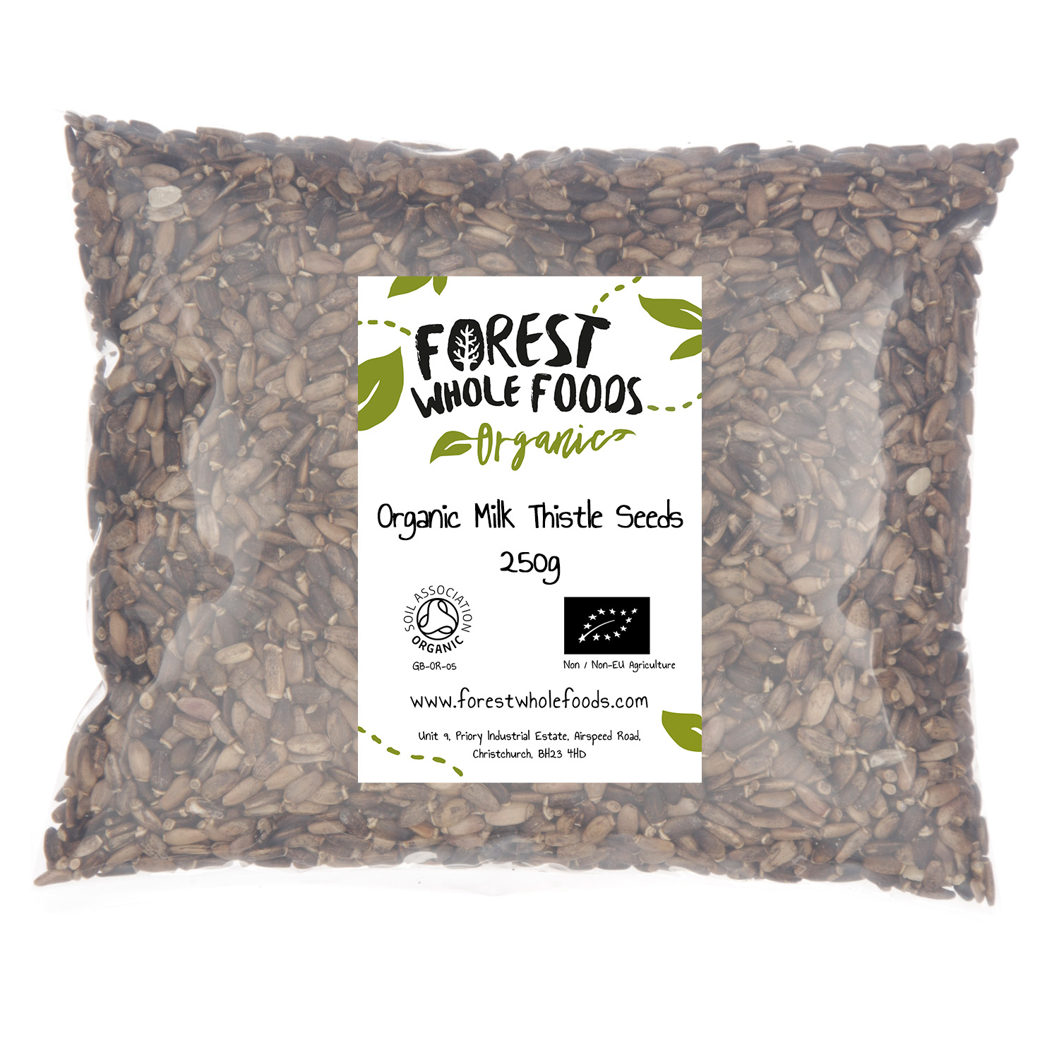 organic milk thistle seeds 250g