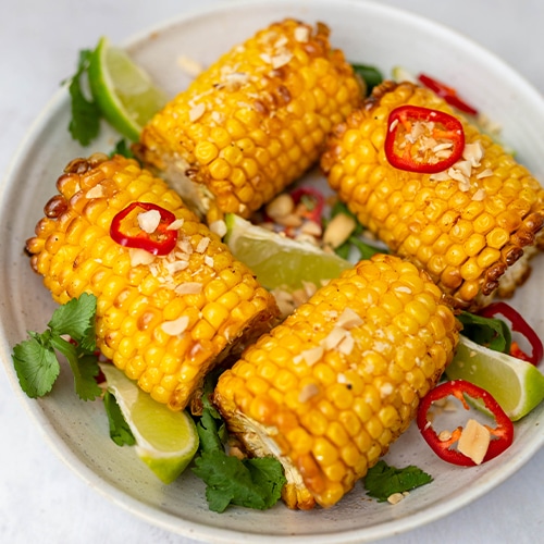 AIR FRYER CORN ON THE COB